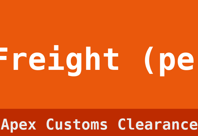Air Freight (per kg)