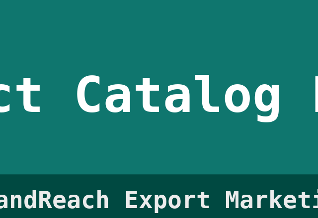 Product Catalog Design
