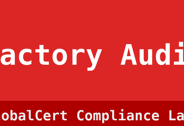 Factory Audit
