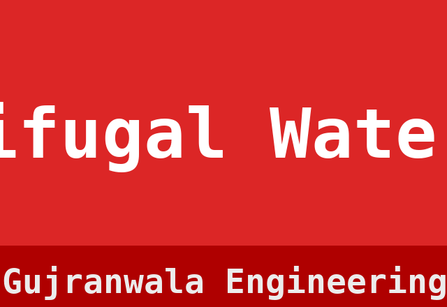 Centrifugal Water Pump