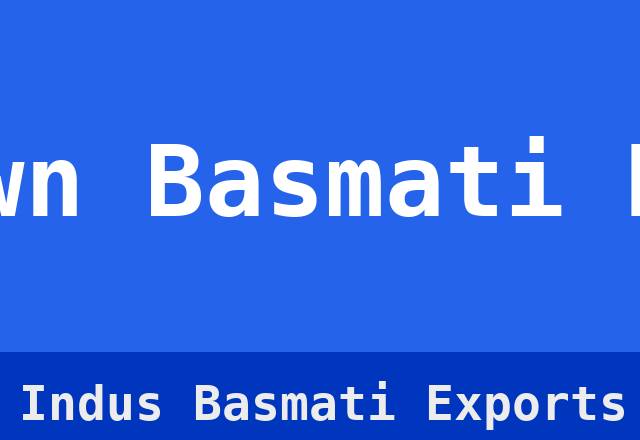 Brown Basmati Rice