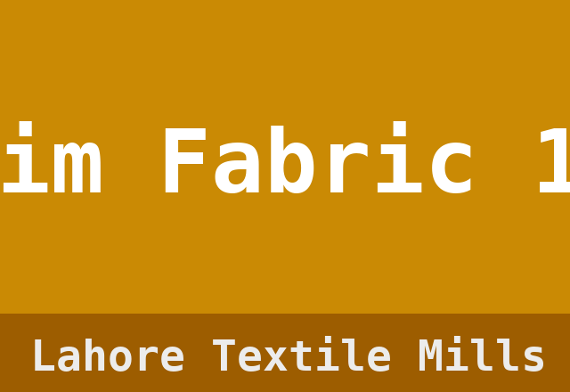 Denim Fabric 12oz