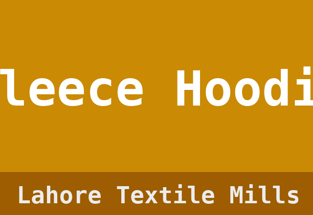 Fleece Hoodie
