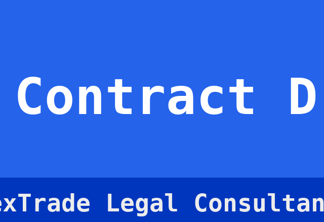 Export Contract Drafting