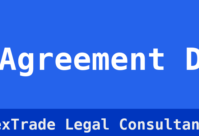 Agency Agreement Drafting