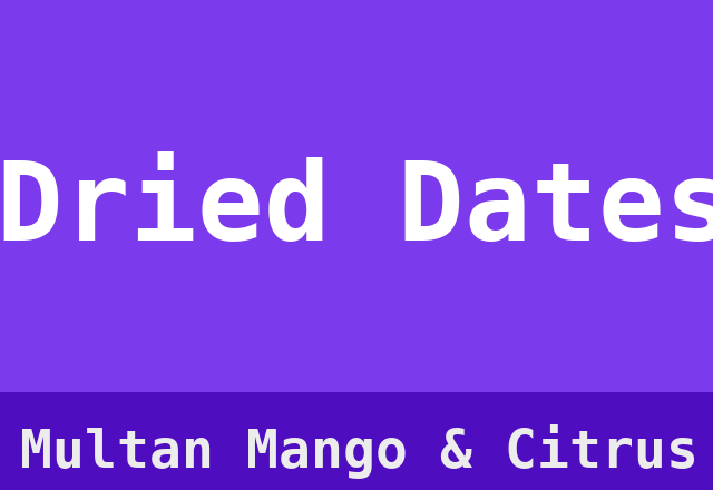 Dried Dates
