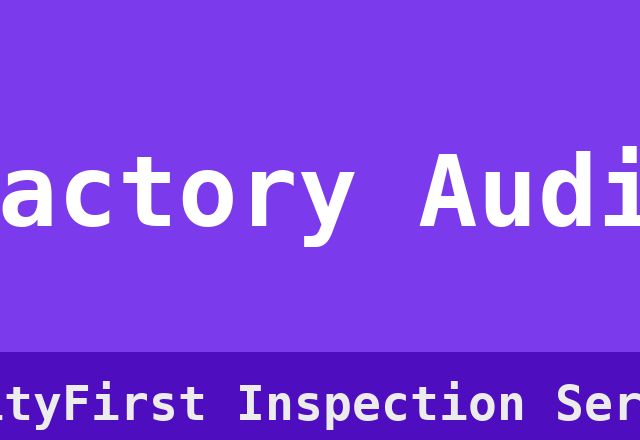 Factory Audit