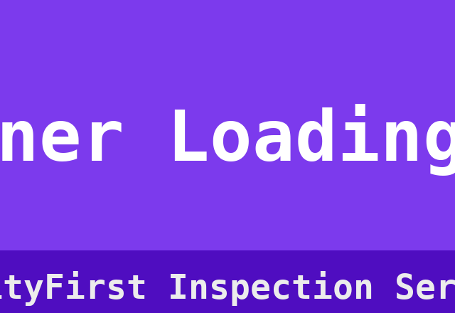 Container Loading Check
