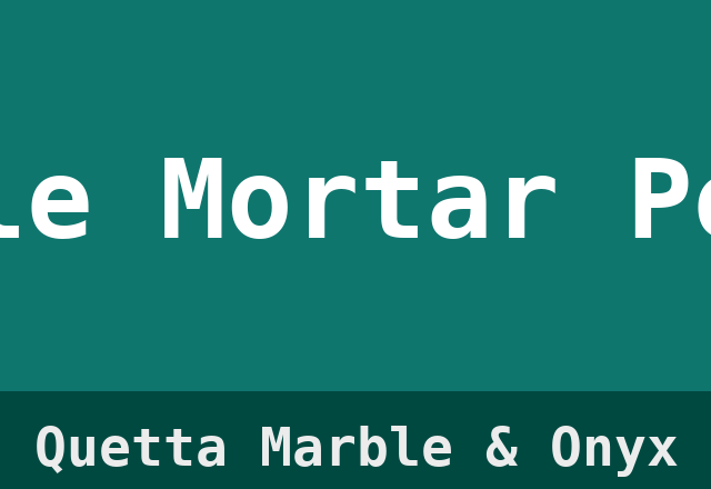 Marble Mortar Pestle