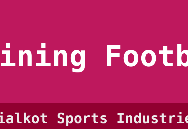 Training Football